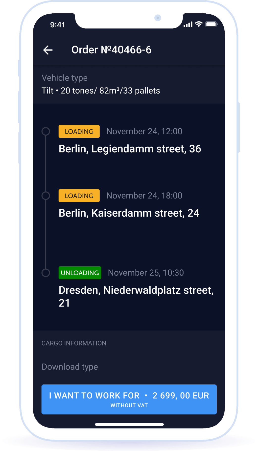 Ability to get and execute an order in realtime