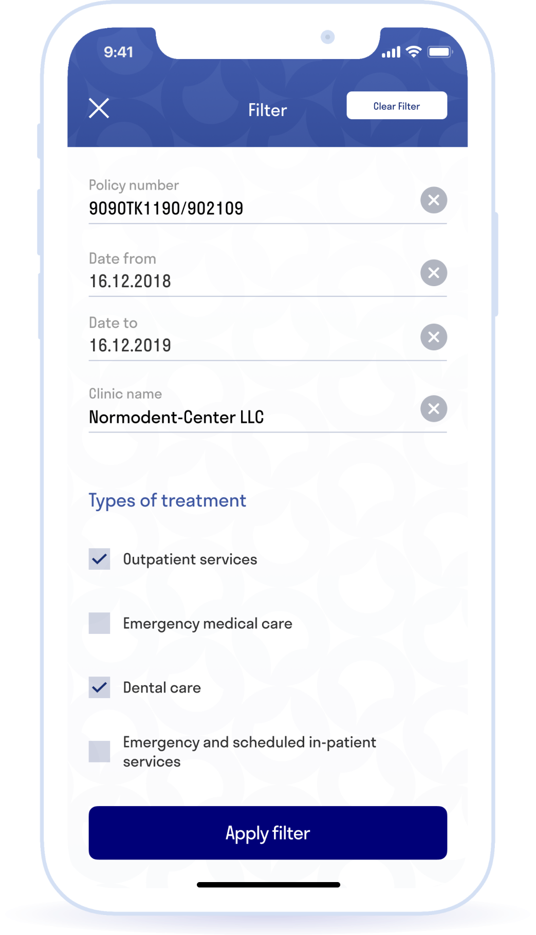 Purchasing property insurance policies and other types of insurance, adding policies to personal accounts and obtaining information about them