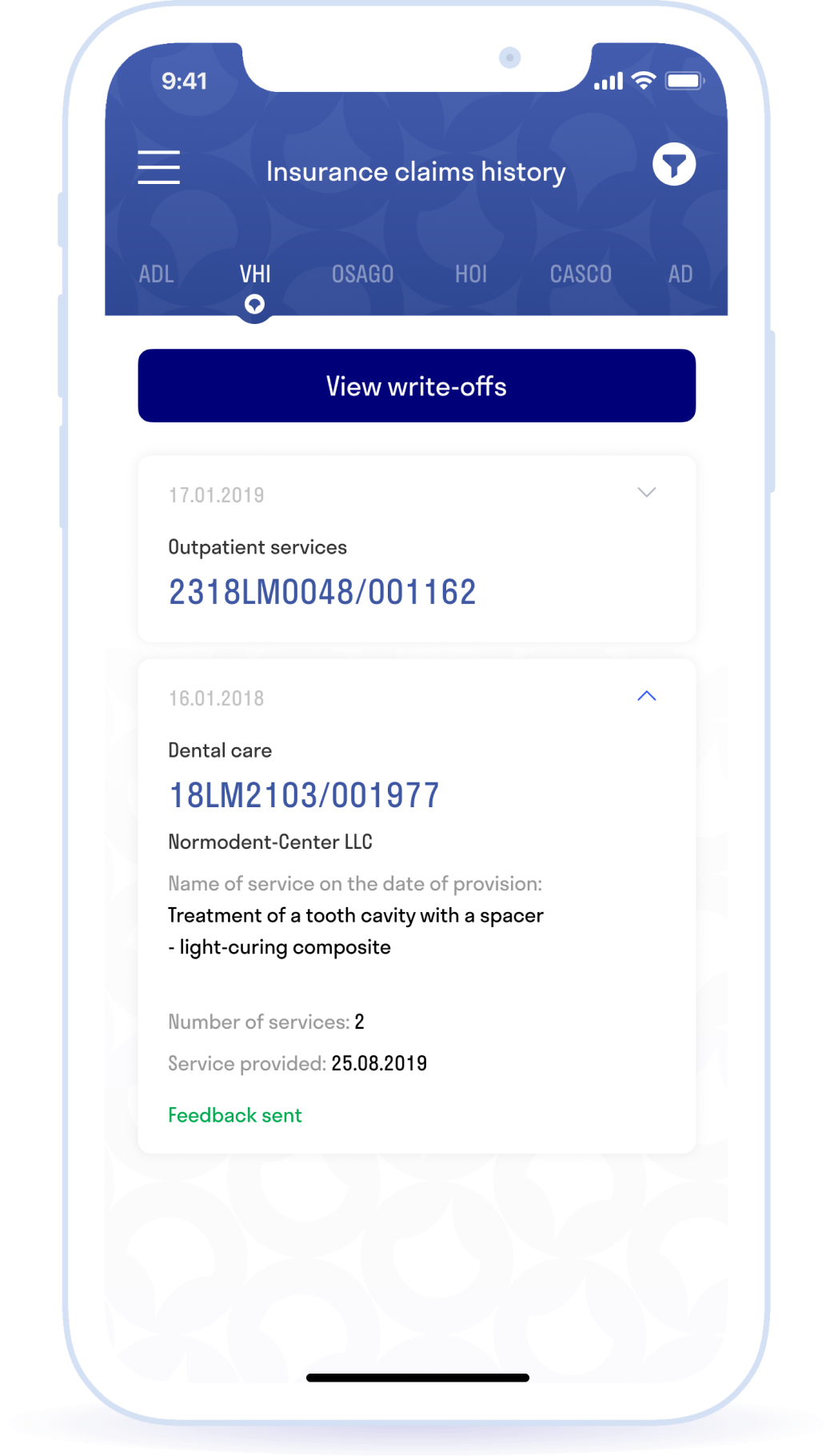 The history of insurance claims and appeals, and the creation of appeals regarding issues of concern.