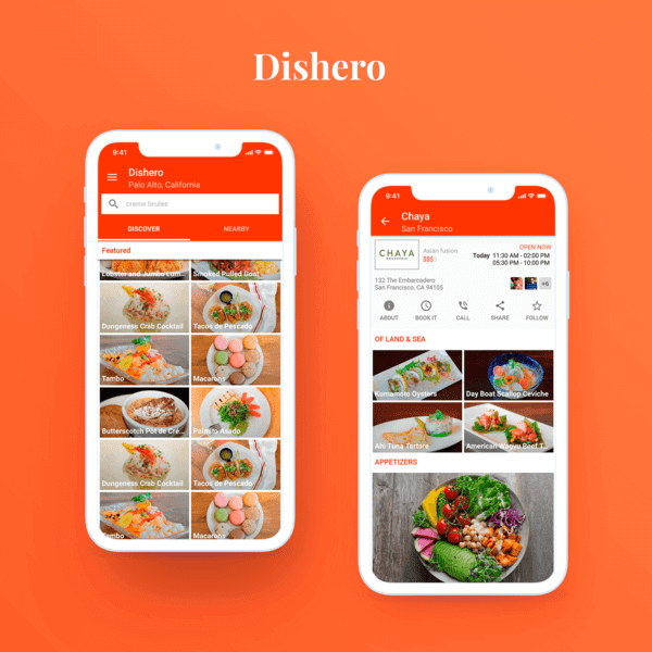Dishero – Мобильное приложение по обзору ресторанов