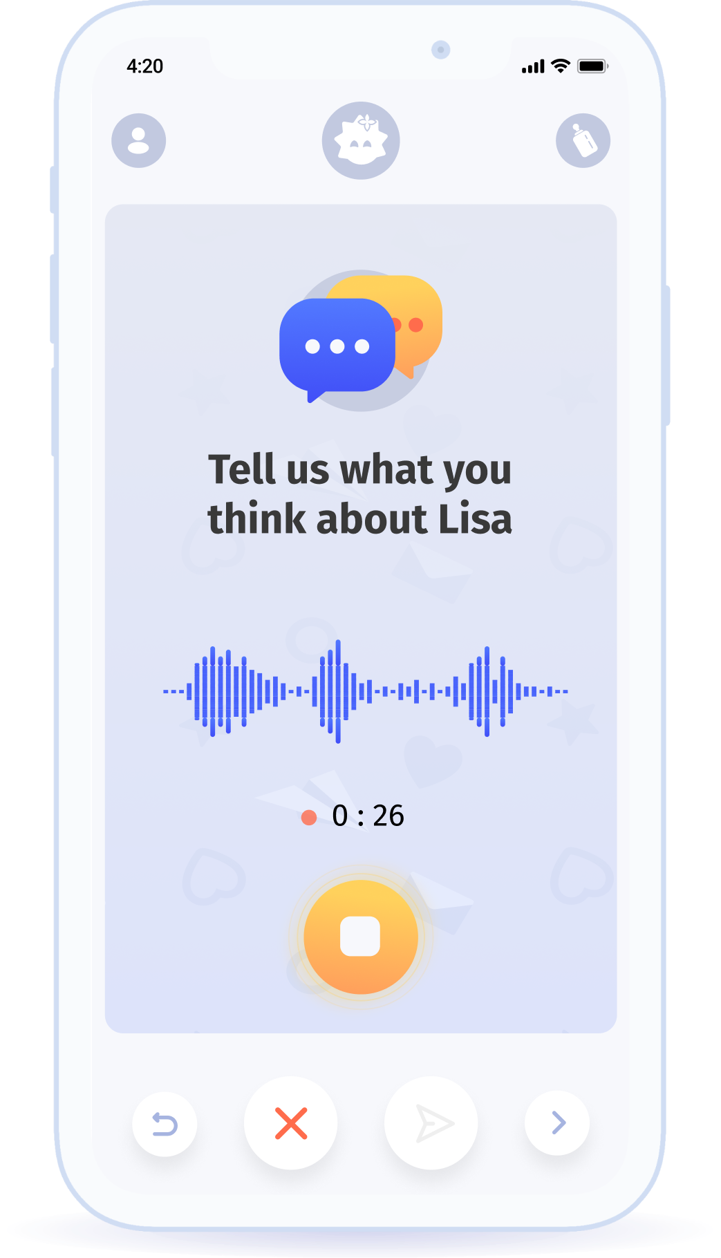 User feedback recording