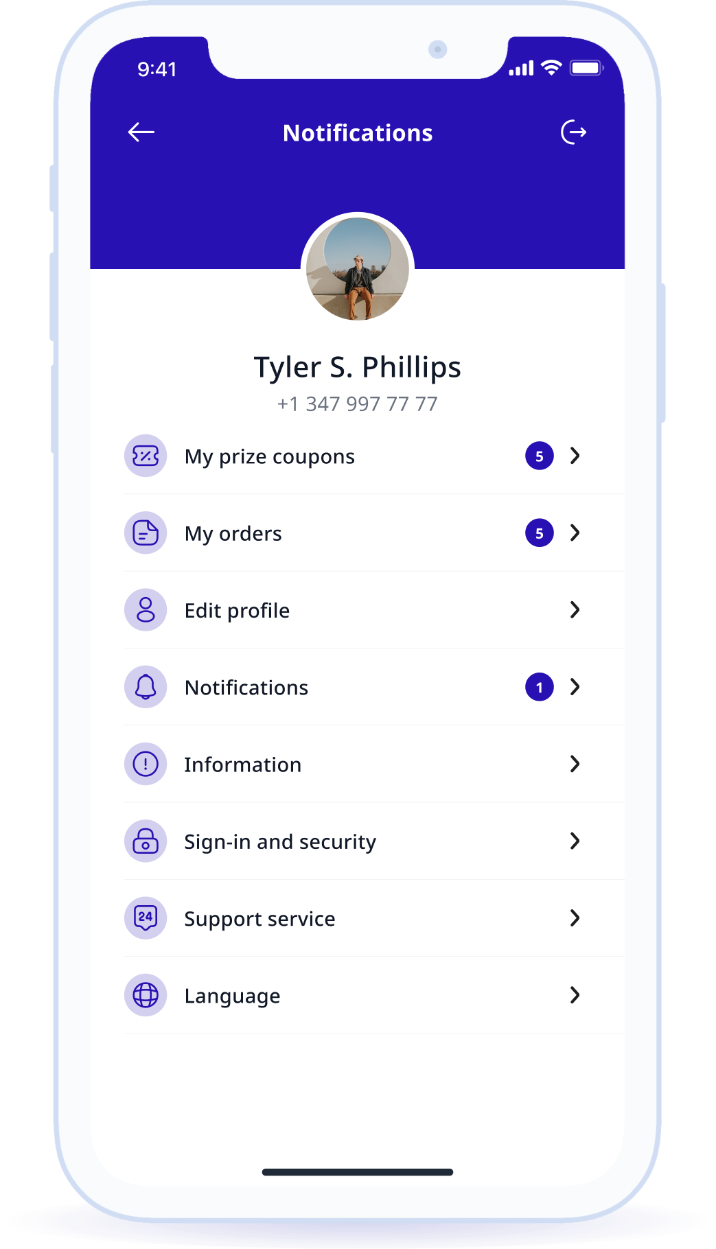 Profile (sign in and security, profile editing)
