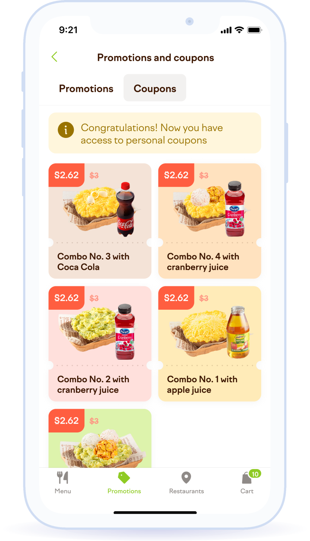 Special offers, promotions and coupons