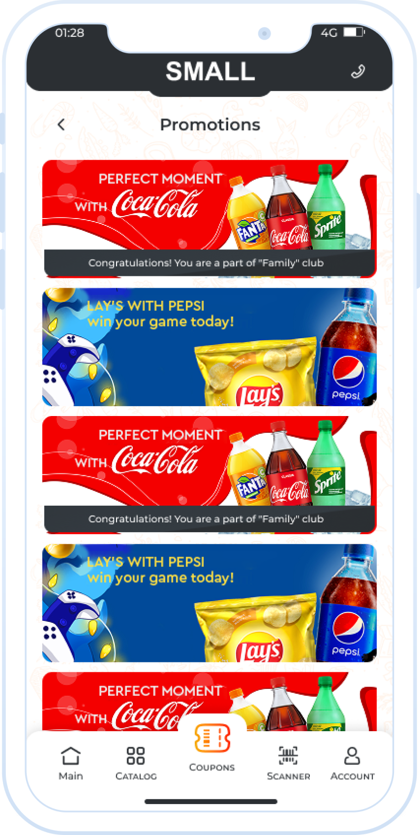 Promotions and discounts; active and inactive coupons