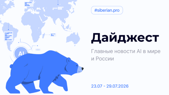 Главные новости AI: Дайджест Siberian.pro (23.07–29.07.2026)